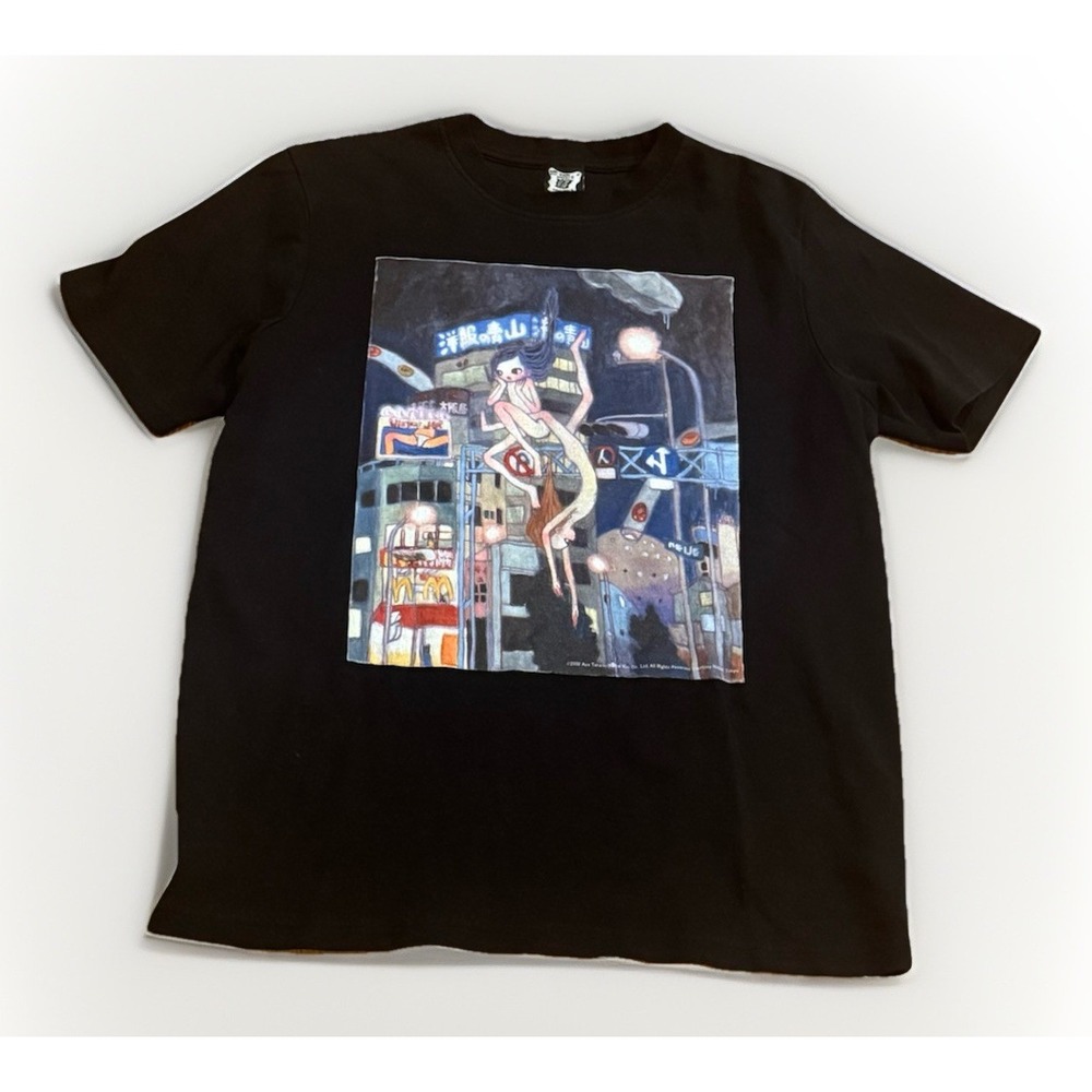 Vintage Aya Takano Kaikai Kiki Shirt S Noshi & Meg on Earth Year 2036 Japan Rare